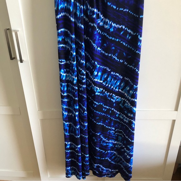Laura Blue Tie Dye Maxi Dress EUC - Picture 8 of 14